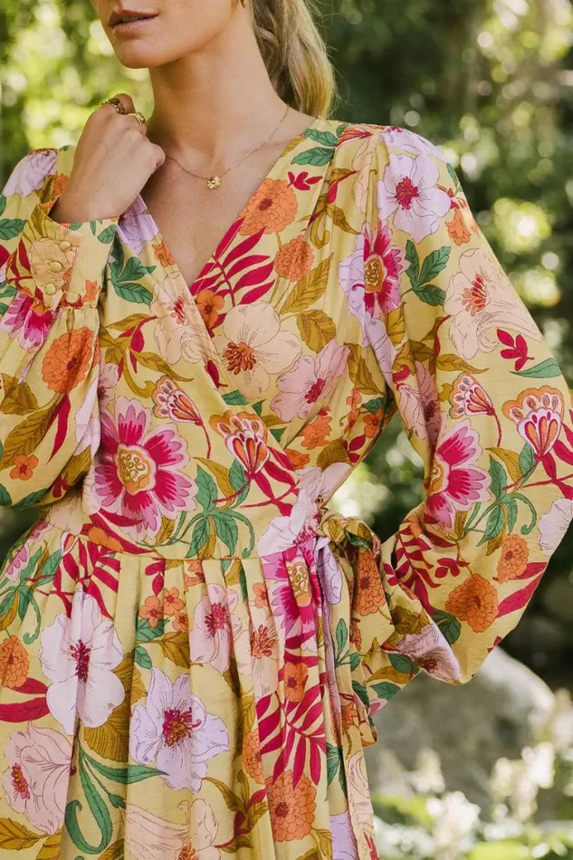 Dresses Women Bohme Celine Floral Wrap Dress