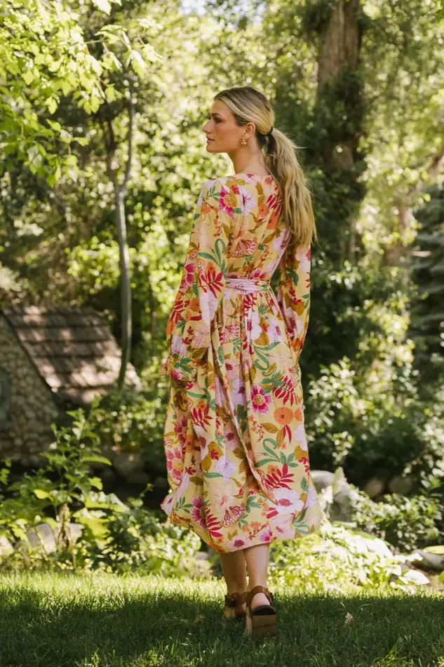 Dresses Women Bohme Celine Floral Wrap Dress