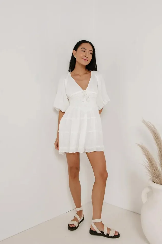 Dresses Women Bohme Little Runaway Mini Dress In White 8211 FINAL SALE White