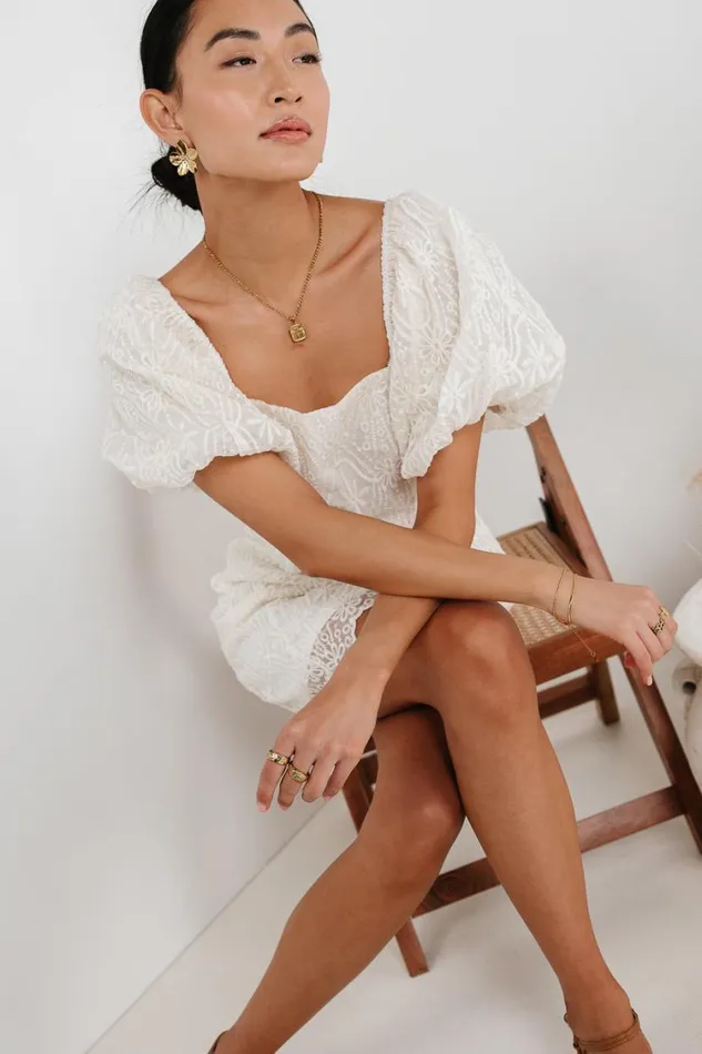 Dresses Women Bohme Maye Lace Mini Dress In White 8211 FINAL SALE White