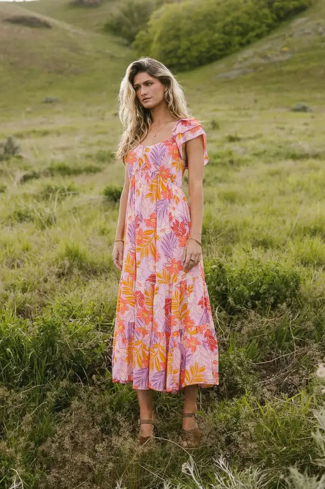 Dresses Women Bohme Poppy Tropical Midi Dress 8211 FINAL SALE