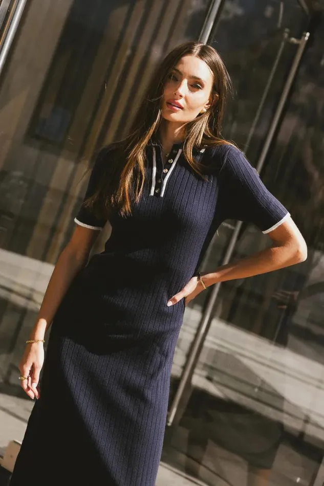 Dresses Women Bohme Posie Ribbed Knit Midi Dress