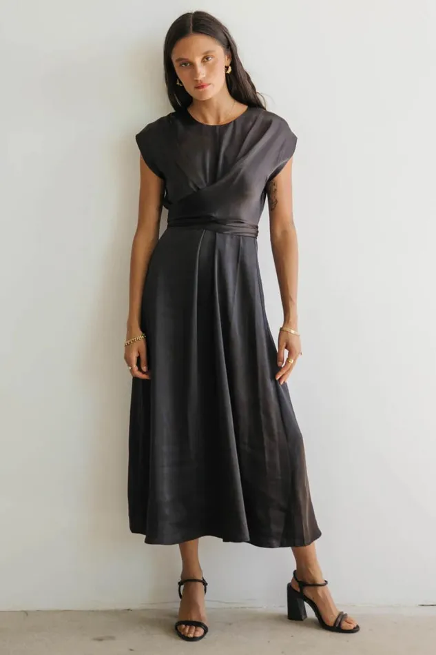Dresses Women Bohme Rosalind Midi Dress In Black Black
