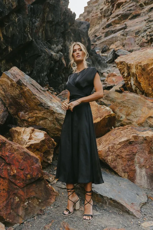 Dresses Women Bohme Rosalind Midi Dress In Black Black