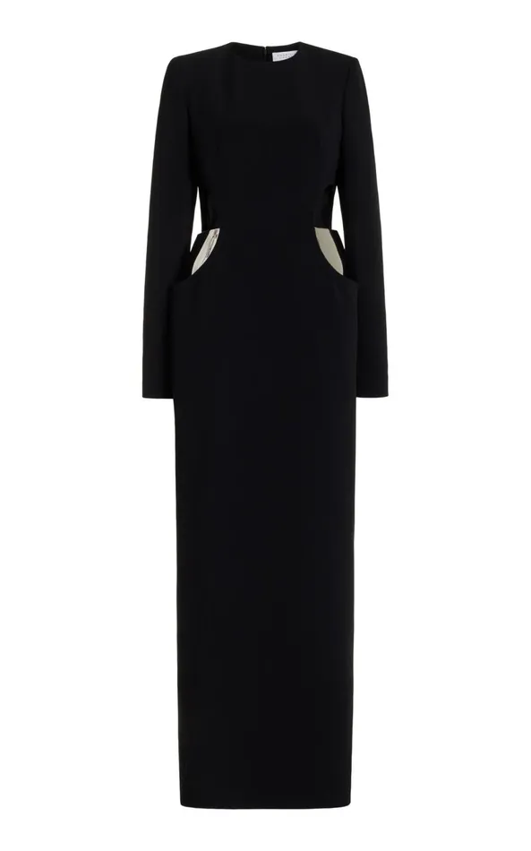 Dresses Women Gabriela Hearst Lotta Dress In Black Silk Wool Cady