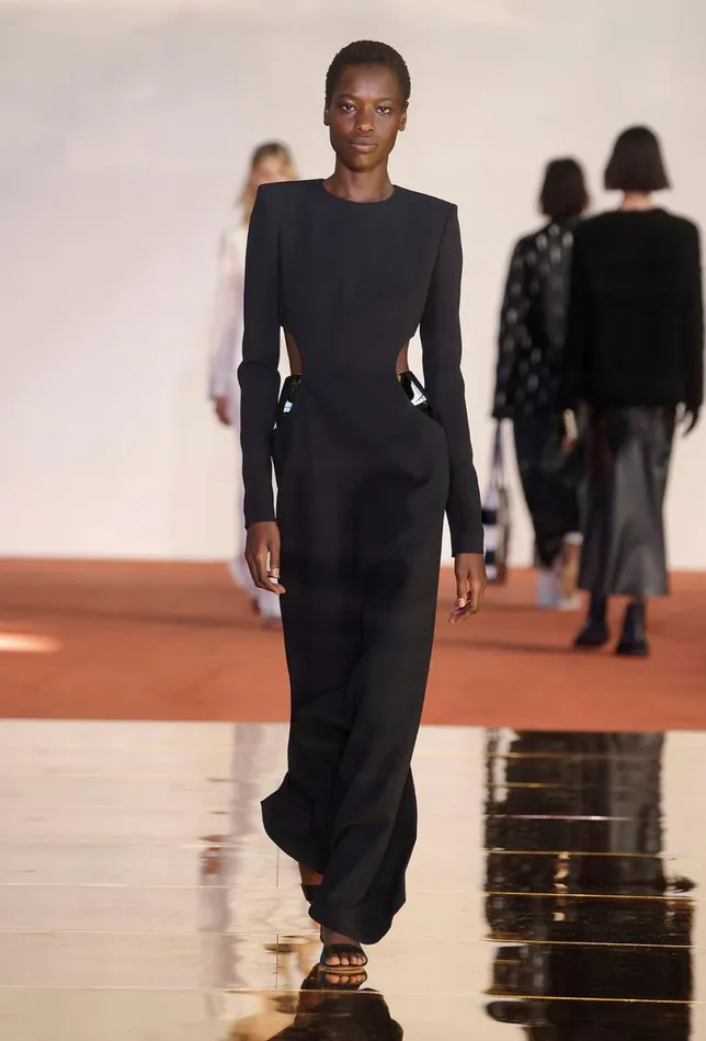Dresses Women Gabriela Hearst Lotta Dress In Black Silk Wool Cady
