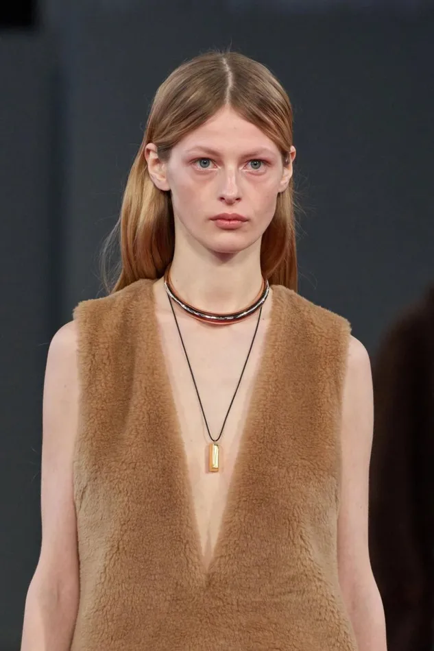 Dresses Women Gabriela Hearst Ornstone Maxi Dress In Camel Virgin Wool Silk Cashmere Fur