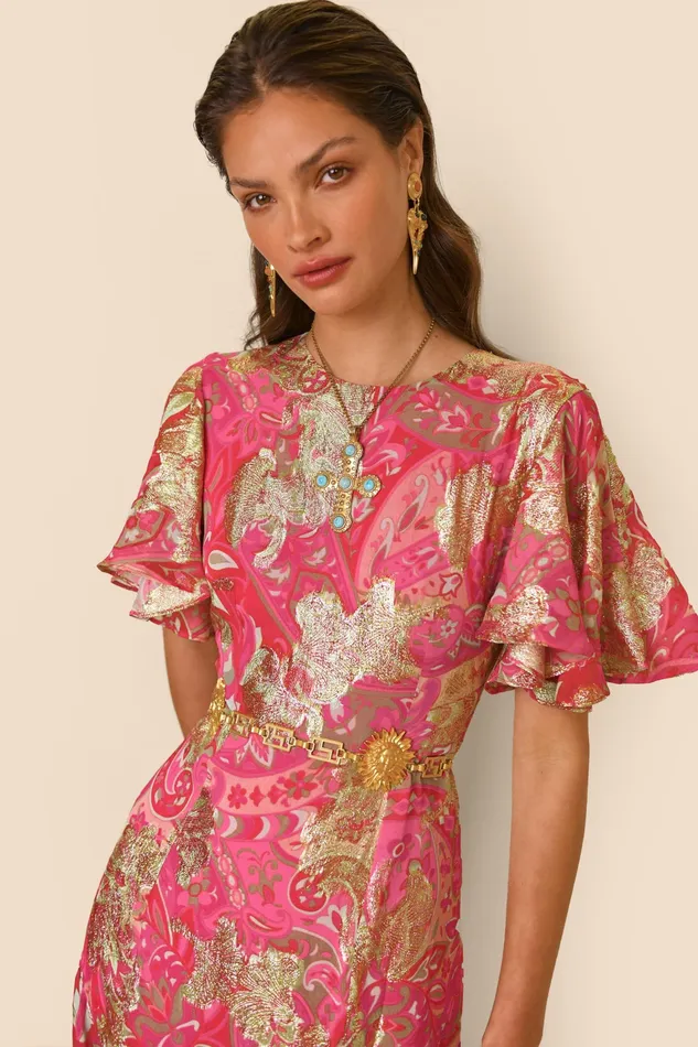 Dresses Women RIXO Dina Grace Paisley Jewel Dresses Women RIXO Dina Grace Paisley Jewel
