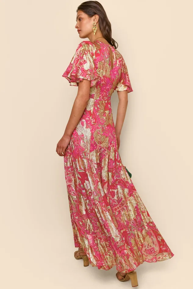 Dresses Women RIXO Dina Grace Paisley Jewel Dresses Women RIXO Dina Grace Paisley Jewel