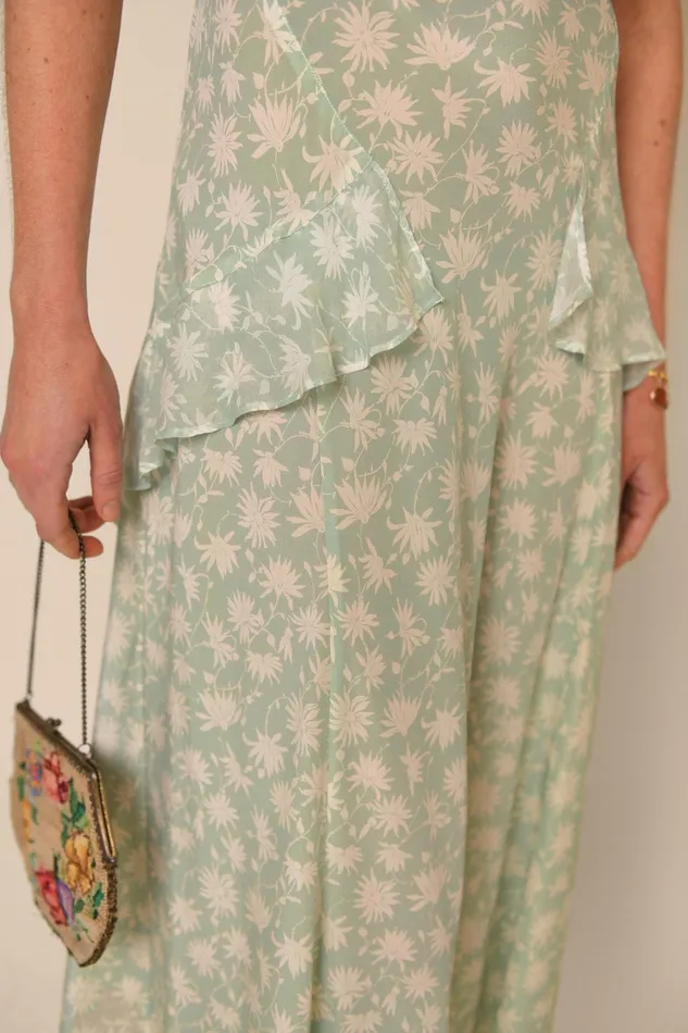 Dresses Women RIXO Evie Vintage Daisy Green Dresses Women RIXO Evie Vintage Daisy Green