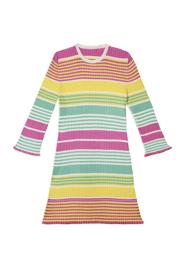 Dresses Women RIXO Milos Rainbow Stripe Dresses Women RIXO Milos Rainbow Stripe