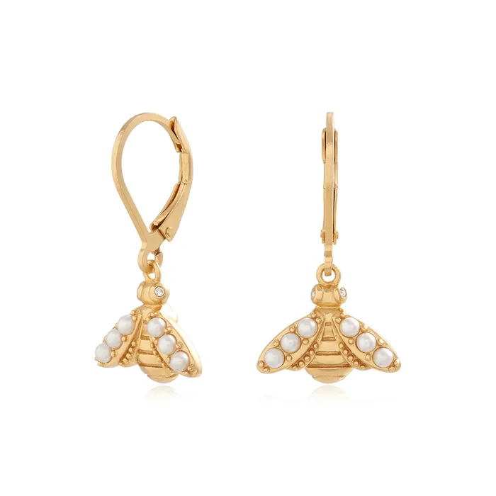 Earrings Gold Bee Lever Back Hoops 8211 Olivia Burton Women