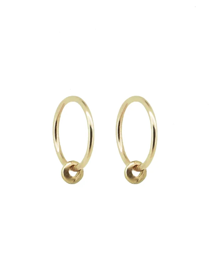 Earrings Women Artefact 8211 Rosa Hoops in Gold The UNDONE