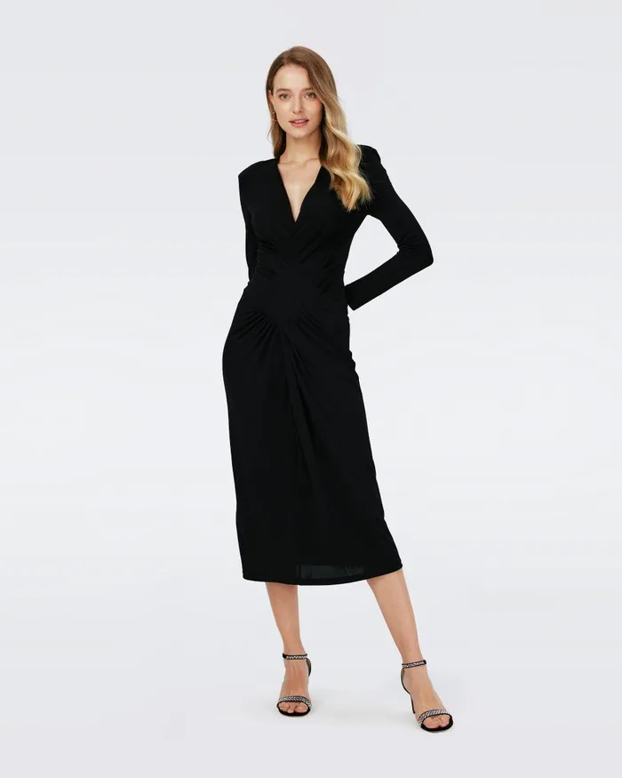 Esselyn Dress Black Women DVF Dresses
