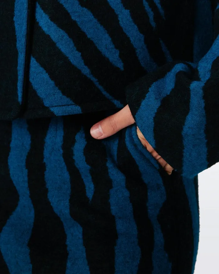 Ethel Jacquard Skirt Huge Zebra Indian Green Women DVF Skirts Ethel Jacquard Skirt Huge Zebra Indian Green Women DVF Skirts