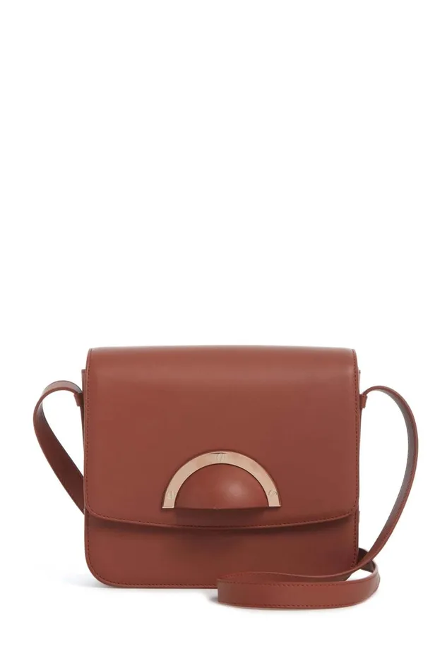 Flap Bags Women Gabriela Hearst Bethania Crossbody Box Bag In Cognac Leather