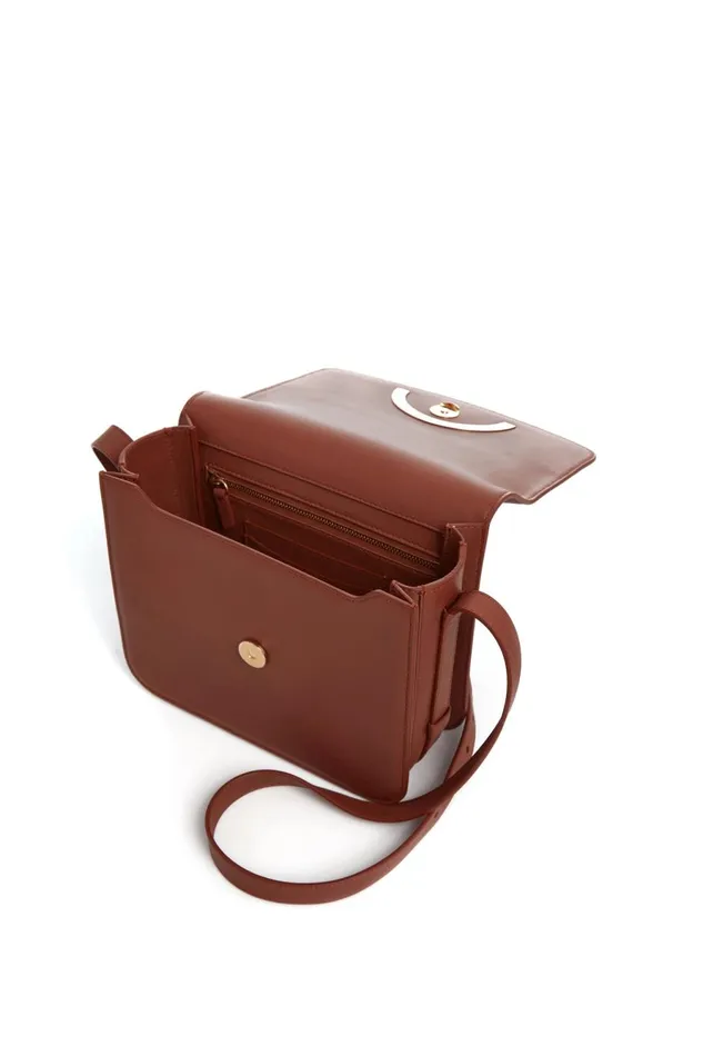 Flap Bags Women Gabriela Hearst Bethania Crossbody Box Bag In Cognac Leather Flap Bags Women Gabriela Hearst Bethania Crossbody Box Bag In Cognac Leather