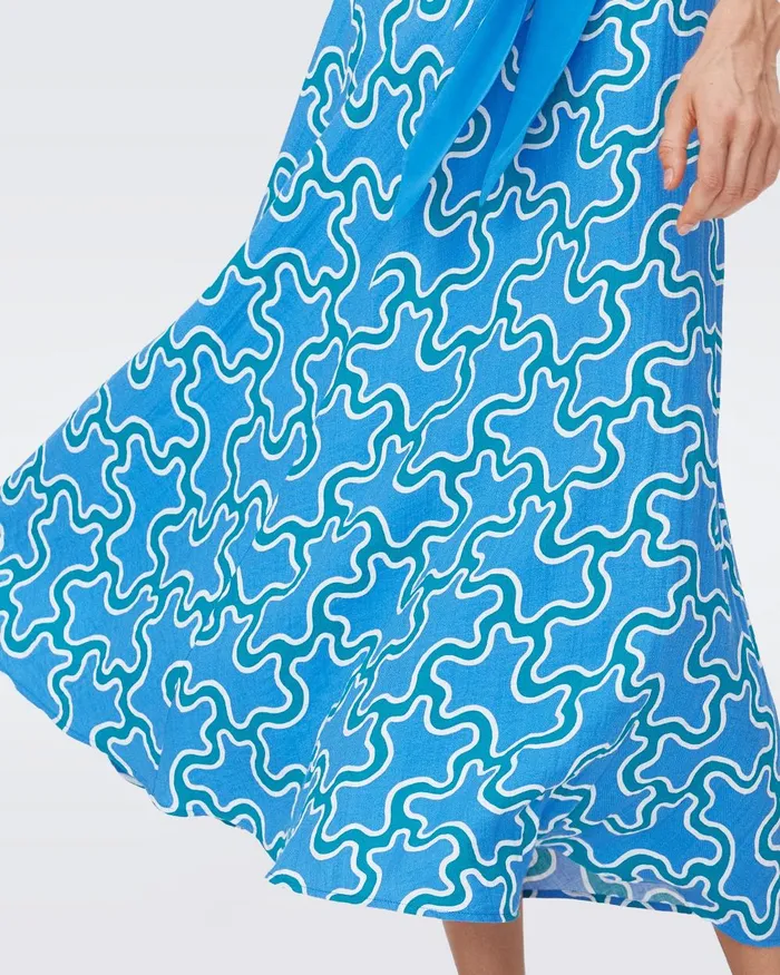 Florencia Skirt Cloud Patch Blue Women DVF Skirts