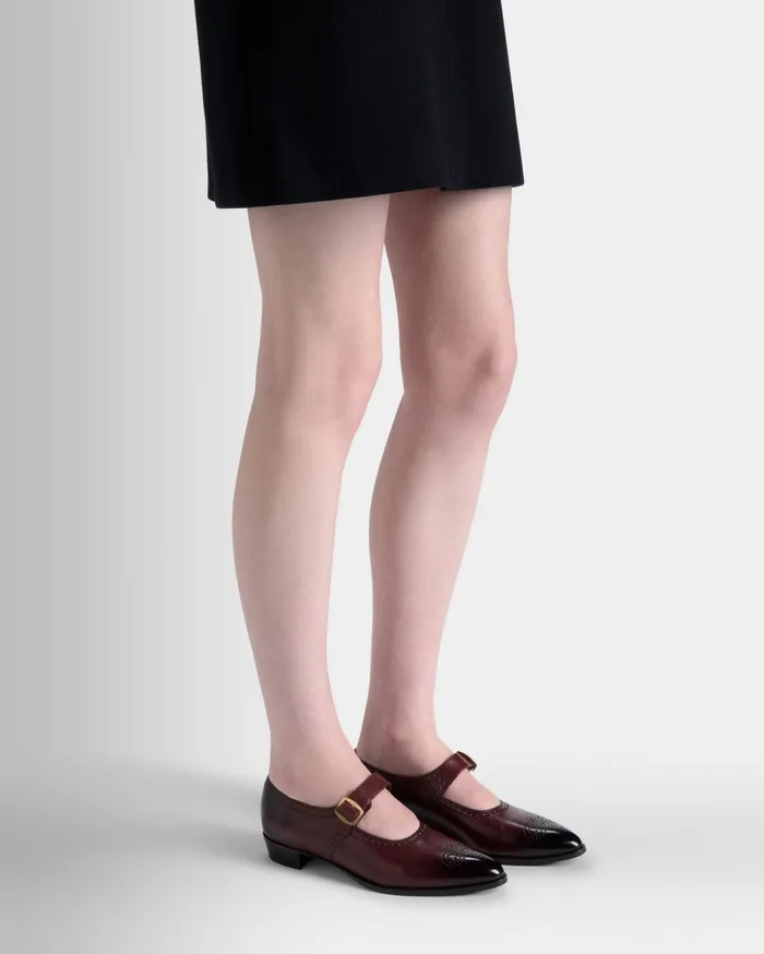 Glendale MaryJane In Andorra Leather Women Bally Flats and Moccasins