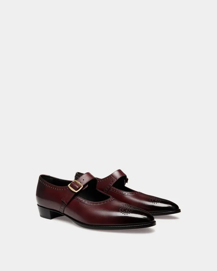 Glendale MaryJane In Andorra Leather Women Bally Flats and Moccasins