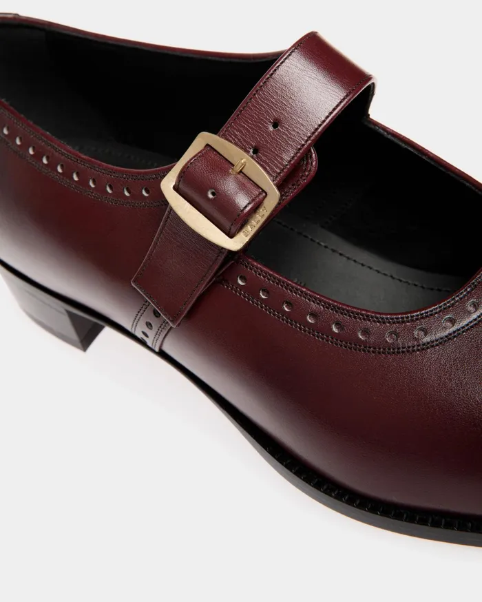 Glendale MaryJane In Andorra Leather Women Bally Flats and Moccasins