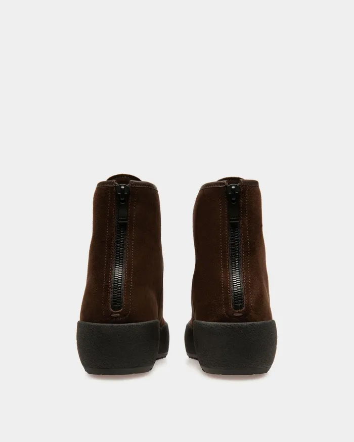 Guard Leather Snow Boots In Brown Men Bally Boots and Ankle Boots