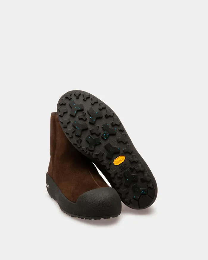 Guard Leather Snow Boots In Brown Men Bally Boots and Ankle Boots
