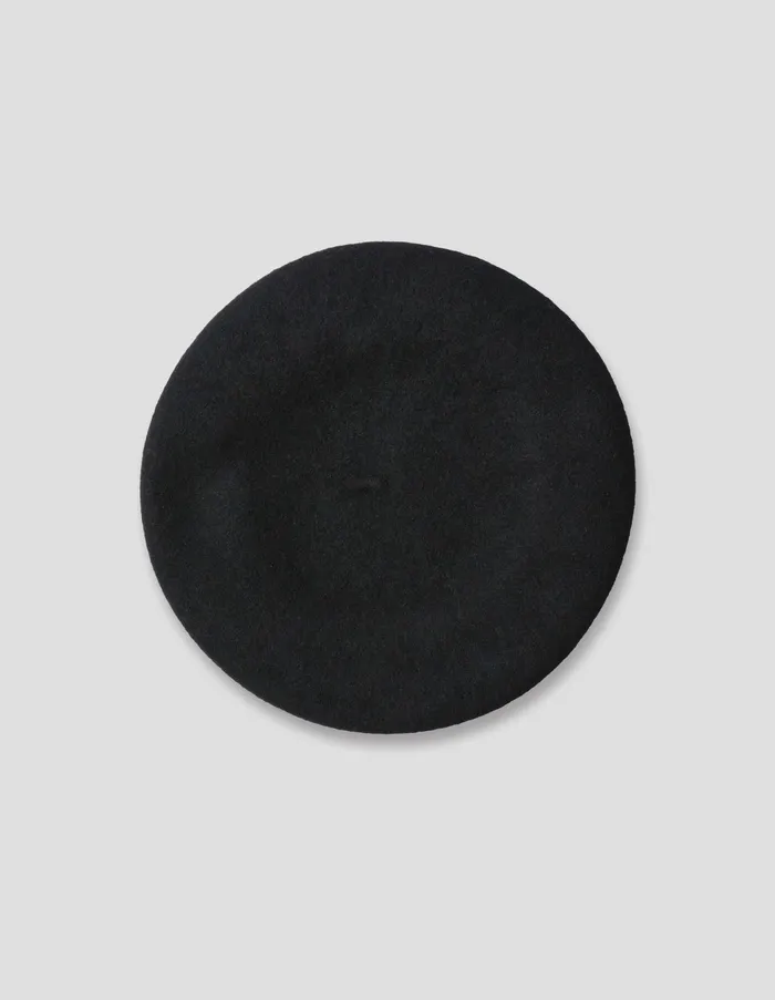 Hats WomenMen Margaret Howell Mhl Wool Beret Black
