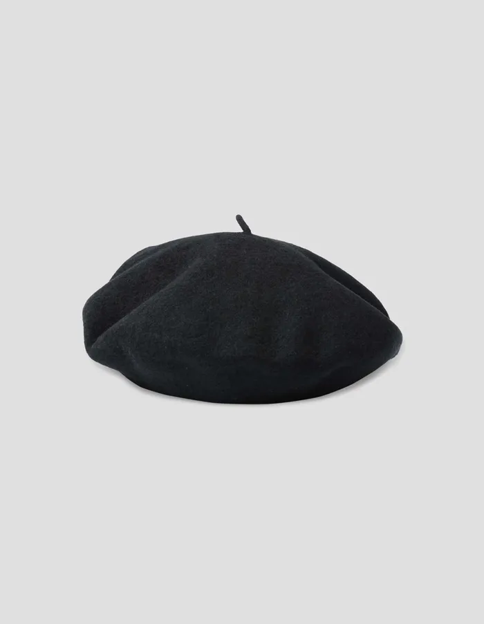 Hats WomenMen Margaret Howell Mhl Wool Beret Black