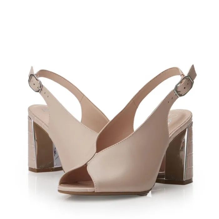 Heeled Sandals Women Moda In Pelle Molina Cameo Leather