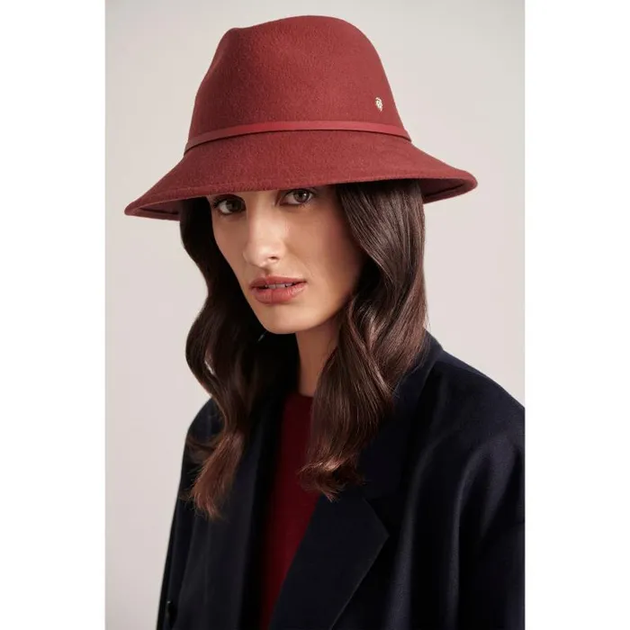 Helen Kaminski Fedora Lumie Deep Rustruby 8211 Hats