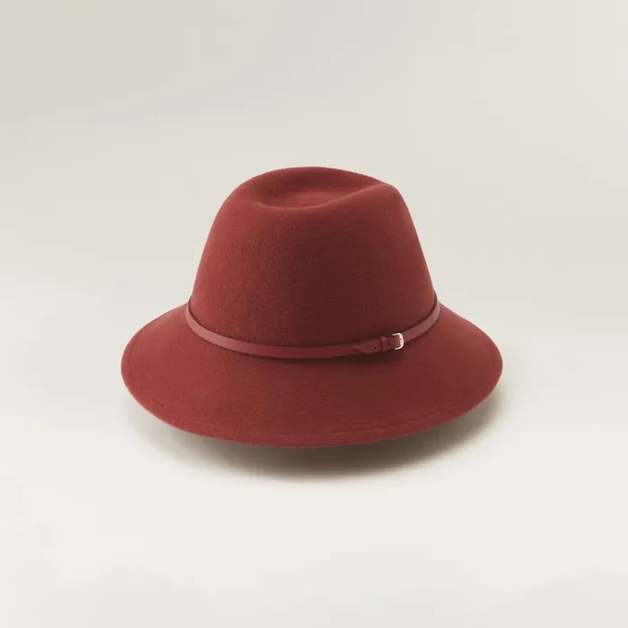 Helen Kaminski Fedora Lumie Deep Rustruby 8211 Hats