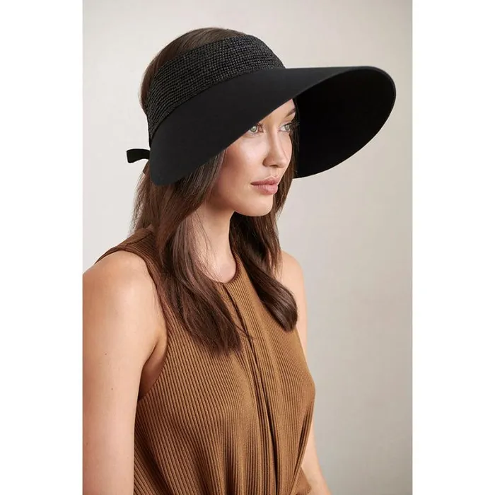 Helen Kaminski Visors Rosalie Charcoalblack 8211 Hats