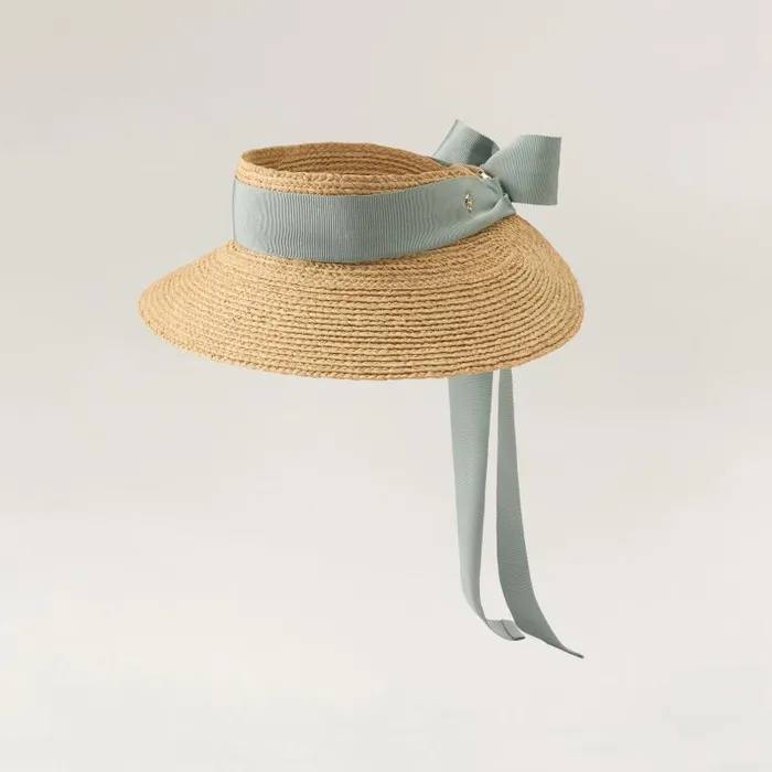 Helen Kaminski Visors Sabina Natural Chalk Blue 8211 Hats