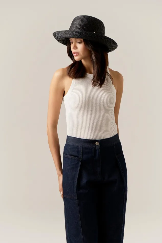 Helen Kaminski Wide Brim Prima 10 Charcoal 8211 Hats