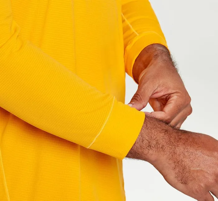 HOKA ONE ONE Tops Performance 34 Sleeve Saffron 8211 Men