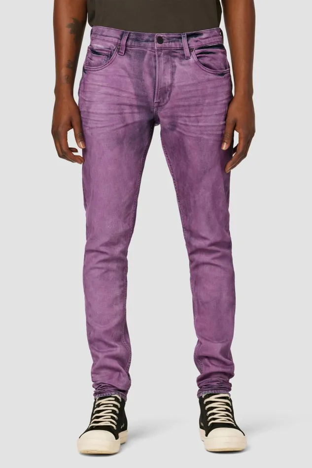 Hudson Jeans Additional Inseams Men Zack Skinny Jean 36034 Inseam Purple Streak
