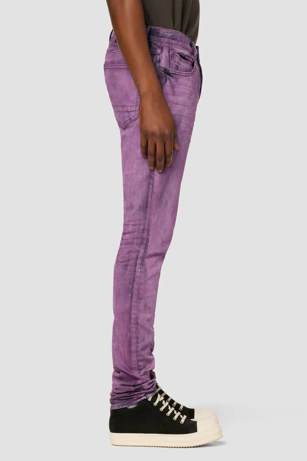 Hudson Jeans Additional Inseams Men Zack Skinny Jean 36034 Inseam Purple Streak Hudson Jeans Additional Inseams Men Zack Skinny Jean 36034 Inseam Purple Streak