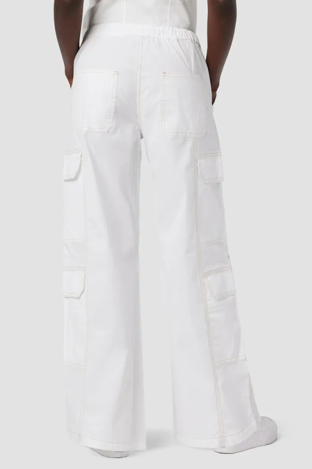 Hudson Jeans Cargo Women Parachute Wide Leg Cargo White Hudson Jeans Cargo Women Parachute Wide Leg Cargo White