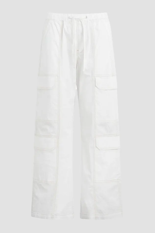Hudson Jeans Cargo Women Parachute Wide Leg Cargo White Hudson Jeans Cargo Women Parachute Wide Leg Cargo White