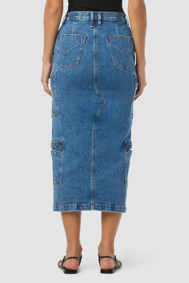 Hudson Jeans Cargo Women Reconstructed Skirt W Cargo Welt Pockets Golden Hour Hudson Jeans Cargo Women Reconstructed Skirt W Cargo Welt Pockets Golden Hour