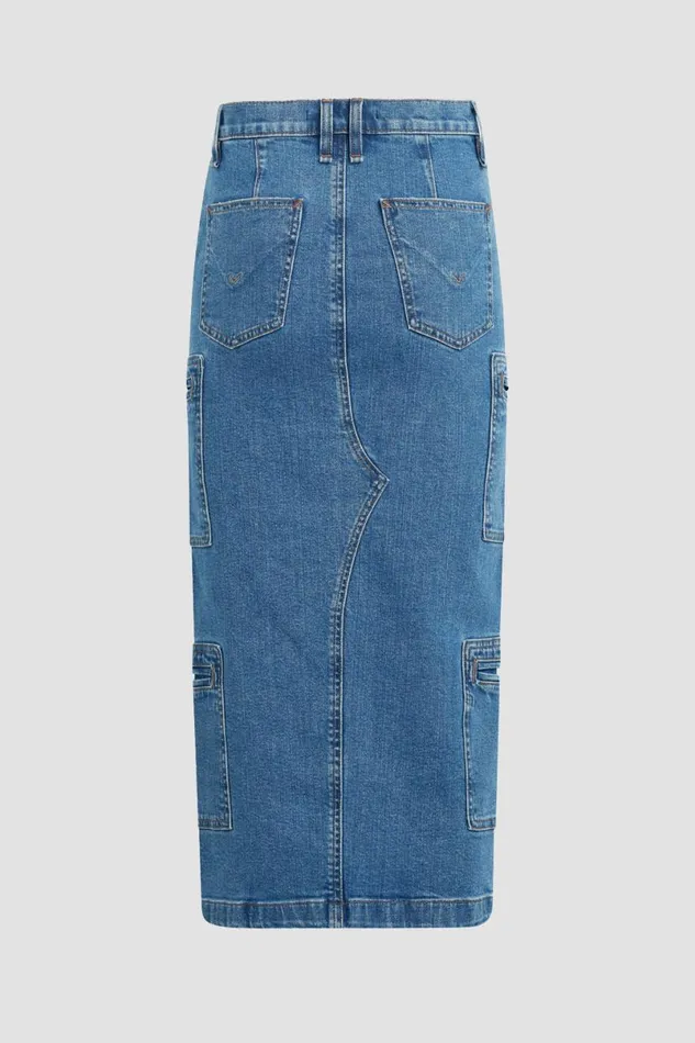 Hudson Jeans Cargo Women Reconstructed Skirt W Cargo Welt Pockets Golden Hour Hudson Jeans Cargo Women Reconstructed Skirt W Cargo Welt Pockets Golden Hour