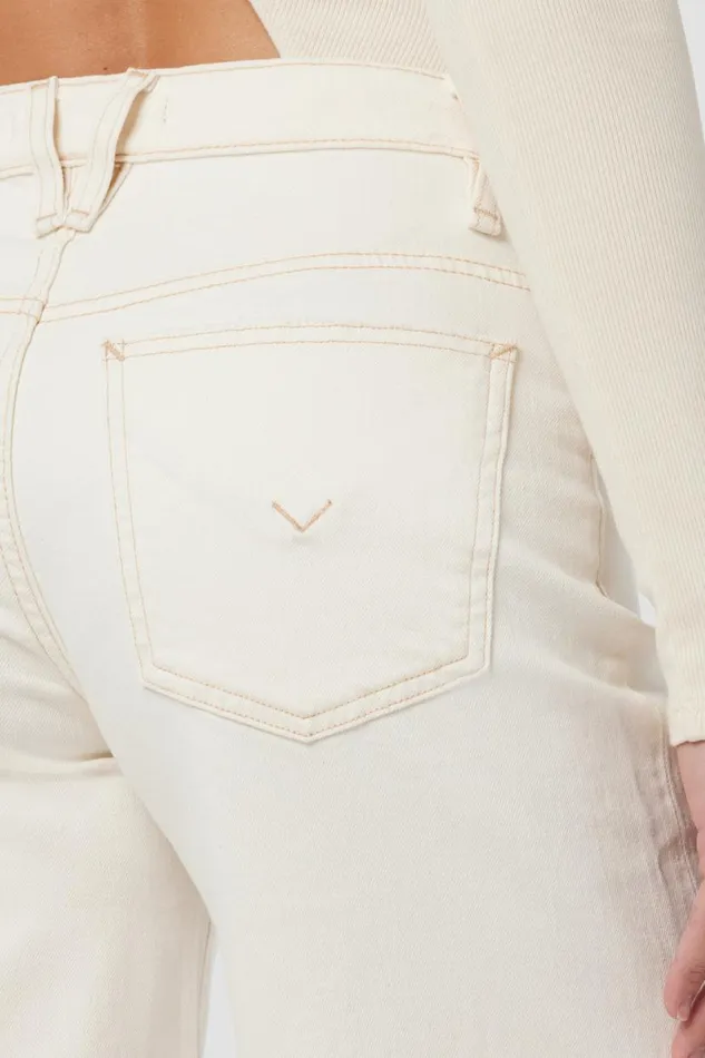 Hudson Jeans Cropped Women James Maternity Wide Leg Crop Jean Ecru Destructed Hem Hudson Jeans Cropped Women James Maternity Wide Leg Crop Jean Ecru Destructed Hem