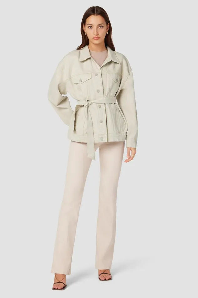 Hudson Jeans Jackets and Outerwear Women Denim Wrap Jacket Moonbeam Hudson Jeans Jackets and Outerwear Women Denim Wrap Jacket Moonbeam