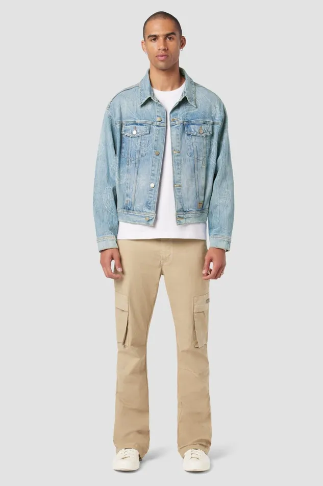 Hudson Jeans Pants Men Walker Cargo Kick Flare Ripstop Khaki Hudson Jeans Pants Men Walker Cargo Kick Flare Ripstop Khaki
