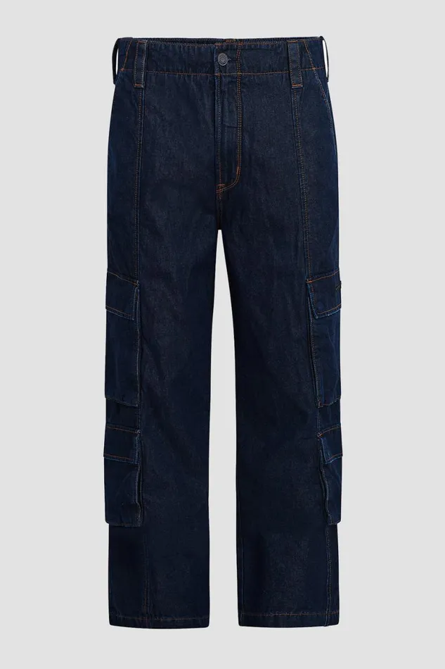 Hudson Jeans Pants Men Wide Leg Cargo Dark Chambray Hudson Jeans Pants Men Wide Leg Cargo Dark Chambray
