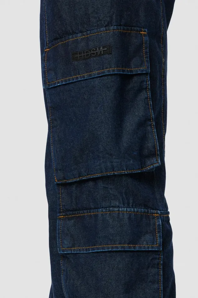 Hudson Jeans Pants Men Wide Leg Cargo Dark Chambray Hudson Jeans Pants Men Wide Leg Cargo Dark Chambray