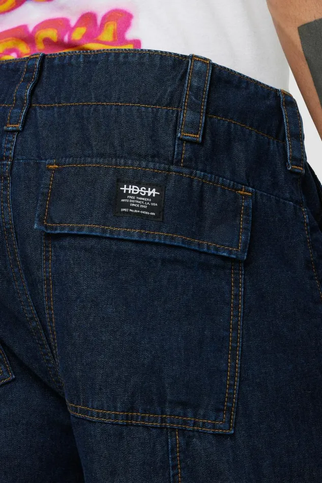 Hudson Jeans Pants Men Wide Leg Cargo Dark Chambray Hudson Jeans Pants Men Wide Leg Cargo Dark Chambray