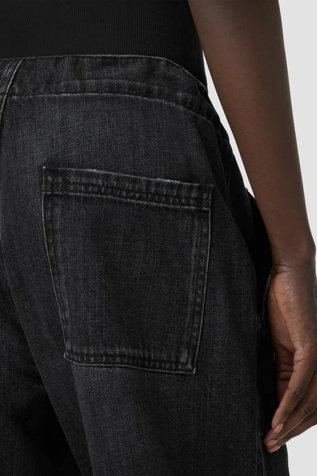 Hudson Jeans Pants Women Drawstring Parachute Pant Faded Black Hudson Jeans Pants Women Drawstring Parachute Pant Faded Black