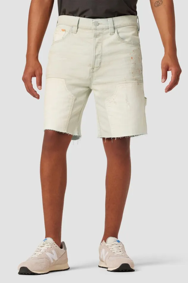 Hudson Jeans Shorts Men Carpenter Short Tan Painter